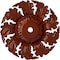 Ekena Millwork Needham Ceiling Medallion (Fits Canopies up to 4 1/4"), Hand-Painted Firebrick, 14 5/8"OD x 2 1/4"P CM14NEFIF - alternate 1